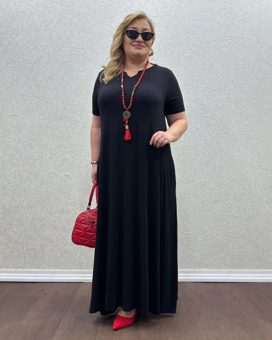 Damla Elbise · Siyah