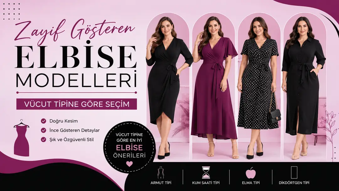 Zayıf Gösteren Elbise Modelleri: Vücut Tipine Göre Seçim