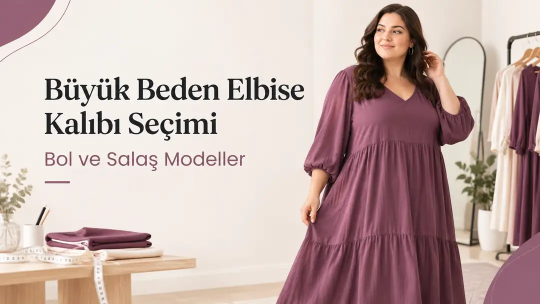 Büyük Beden Elbise Kalıbı Seçimi - Bol ve Salaş Modeller