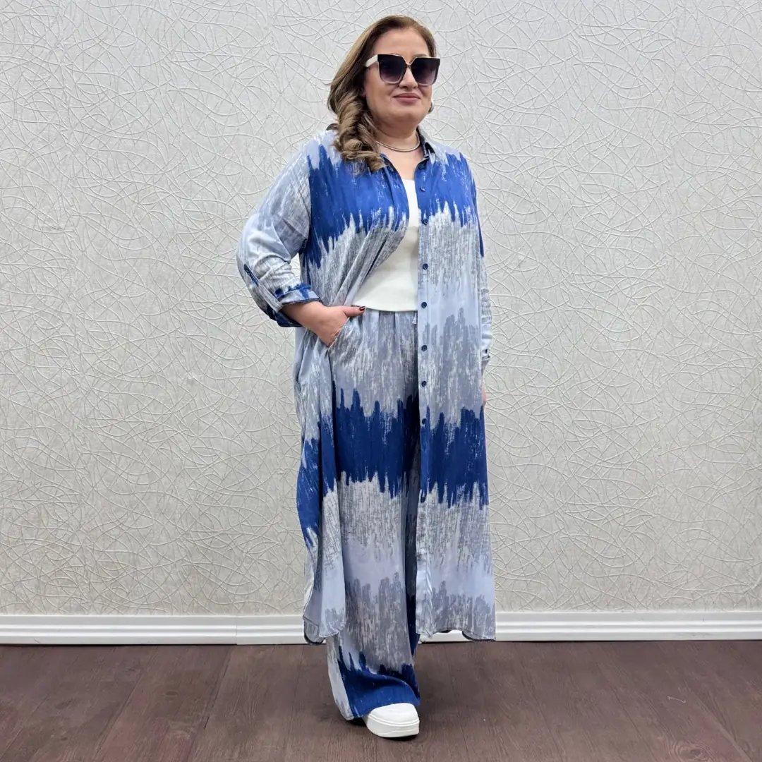 Rüya Takım - Mavi Batik