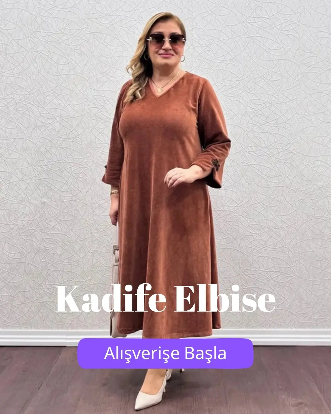 Kadife Elbise
